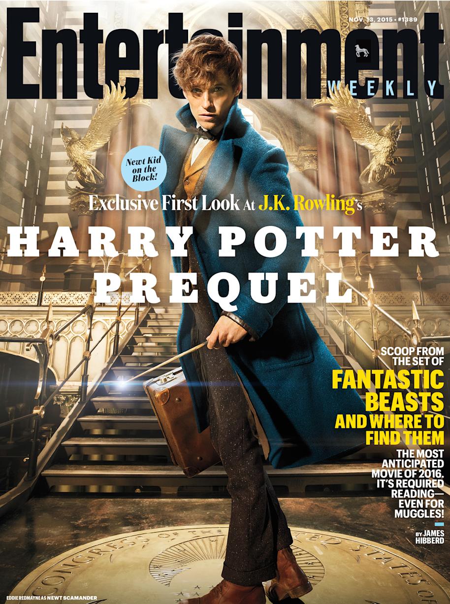 First look at Eddie Redmayne as Newt Scamander