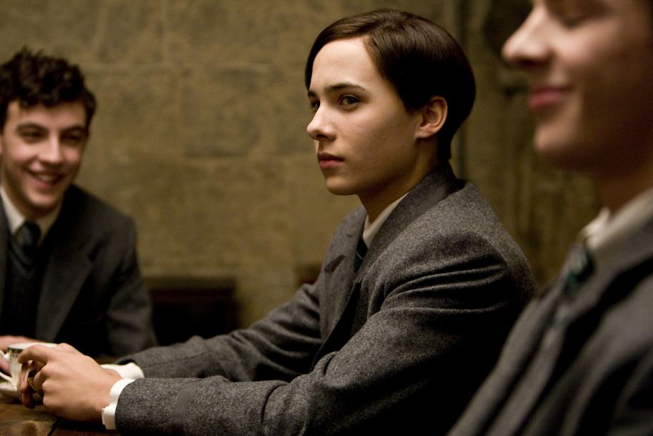 Tom Riddle looking menacing in a Slughorn's Office 