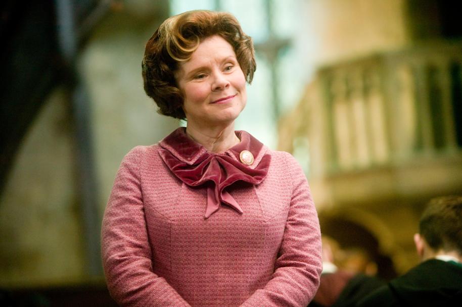 Umbridge with a smug smile 