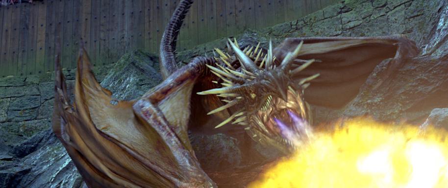 Dragon WB F4 Triwizard Tournament Task One Norwegian Ridgeback Still 100615 Land