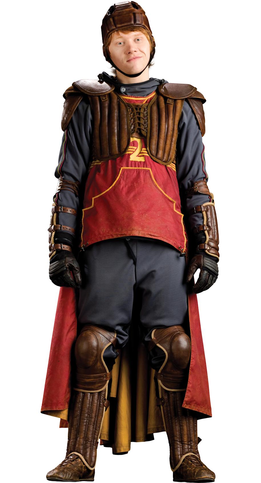 Ron in his keepers outfit from the Half-Blood Prince.