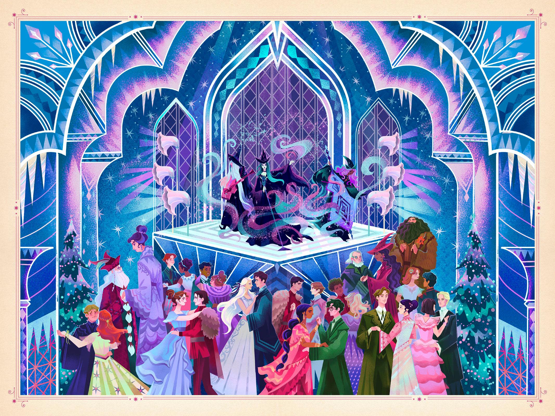 Scholastic-Goblet-of-Fire-Illustration-The-Yule-Ball