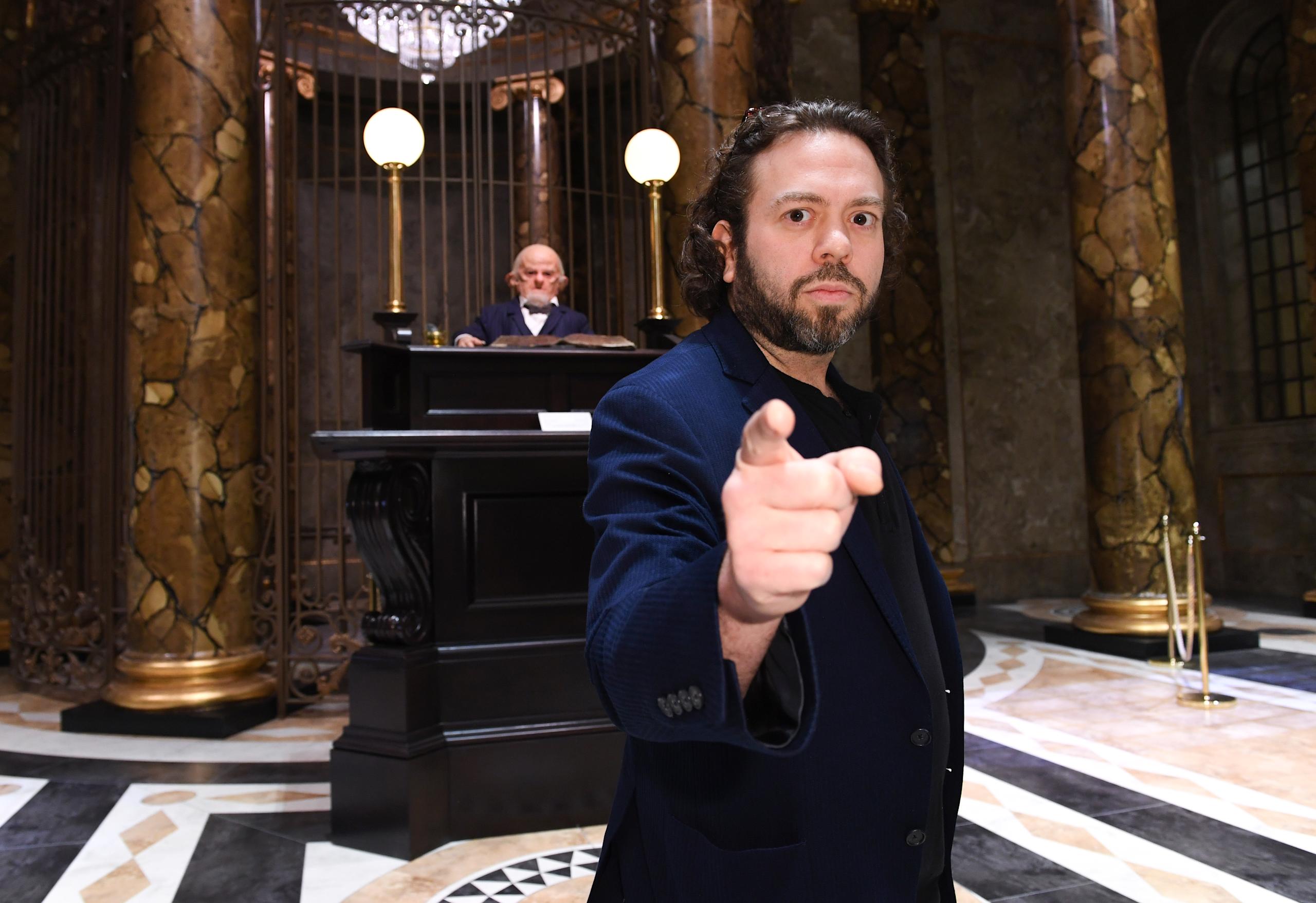 Dan Fogler attends set of Gringotts at Warner Bros. Studio Tour London