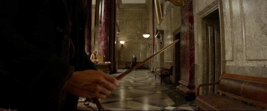 Close up of Newt Scamander's wand