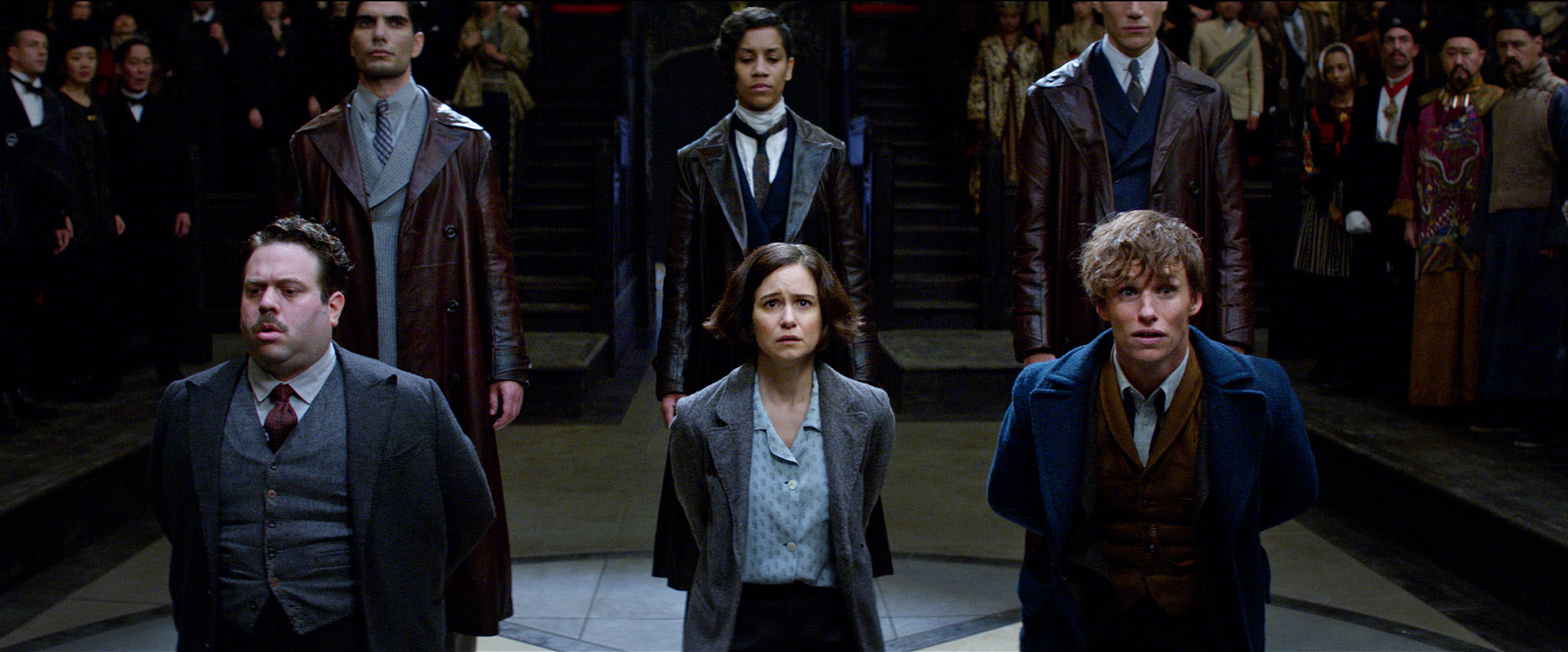 Newt, Tina and Jacob are brought before MACUSA