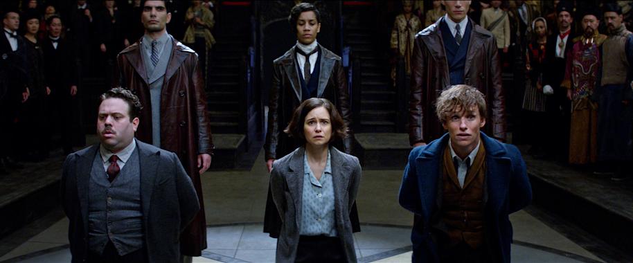 Newt, Tina and Jacob are brought before MACUSA