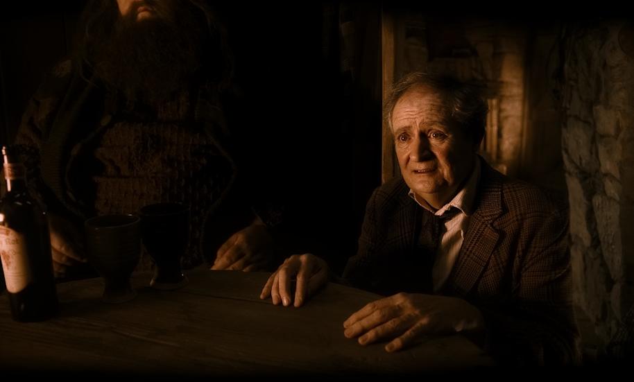 WB HP F6 Professor Slughorn at Aragog's funeral