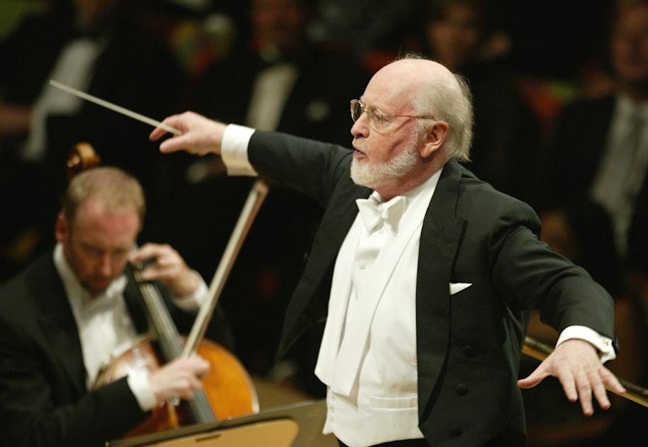 John Williams conducting orchestra