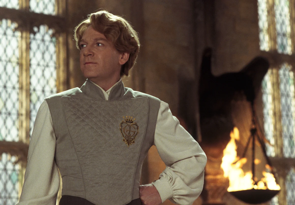 Kenneth Branagh como Gilderoy Lockhart em Harry Potter e a Câmara Secreta