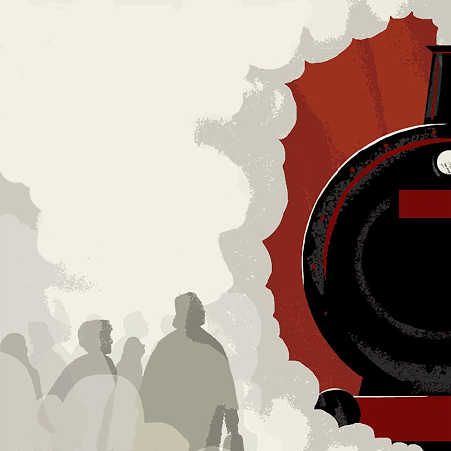 Illustration of the Hogwarts Express from Read the Magic