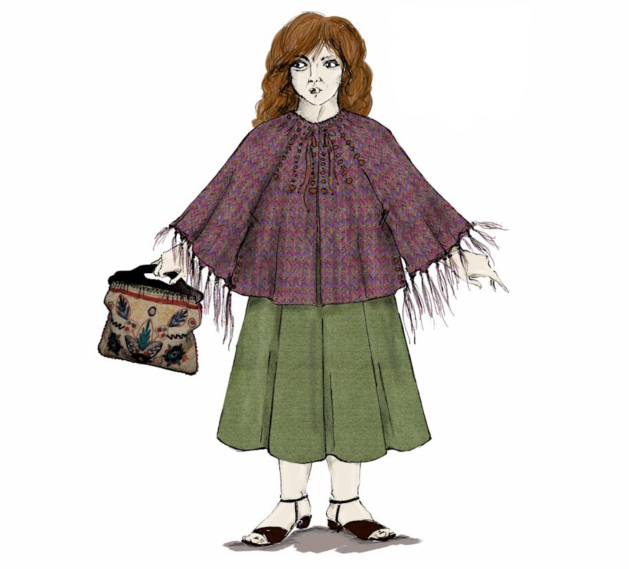 An illustration of Molly Weasley from the Philosopher's Stone.