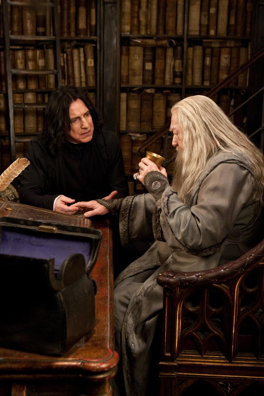 Dumbledore and Snape talking from the Deathly Hallows Part 2