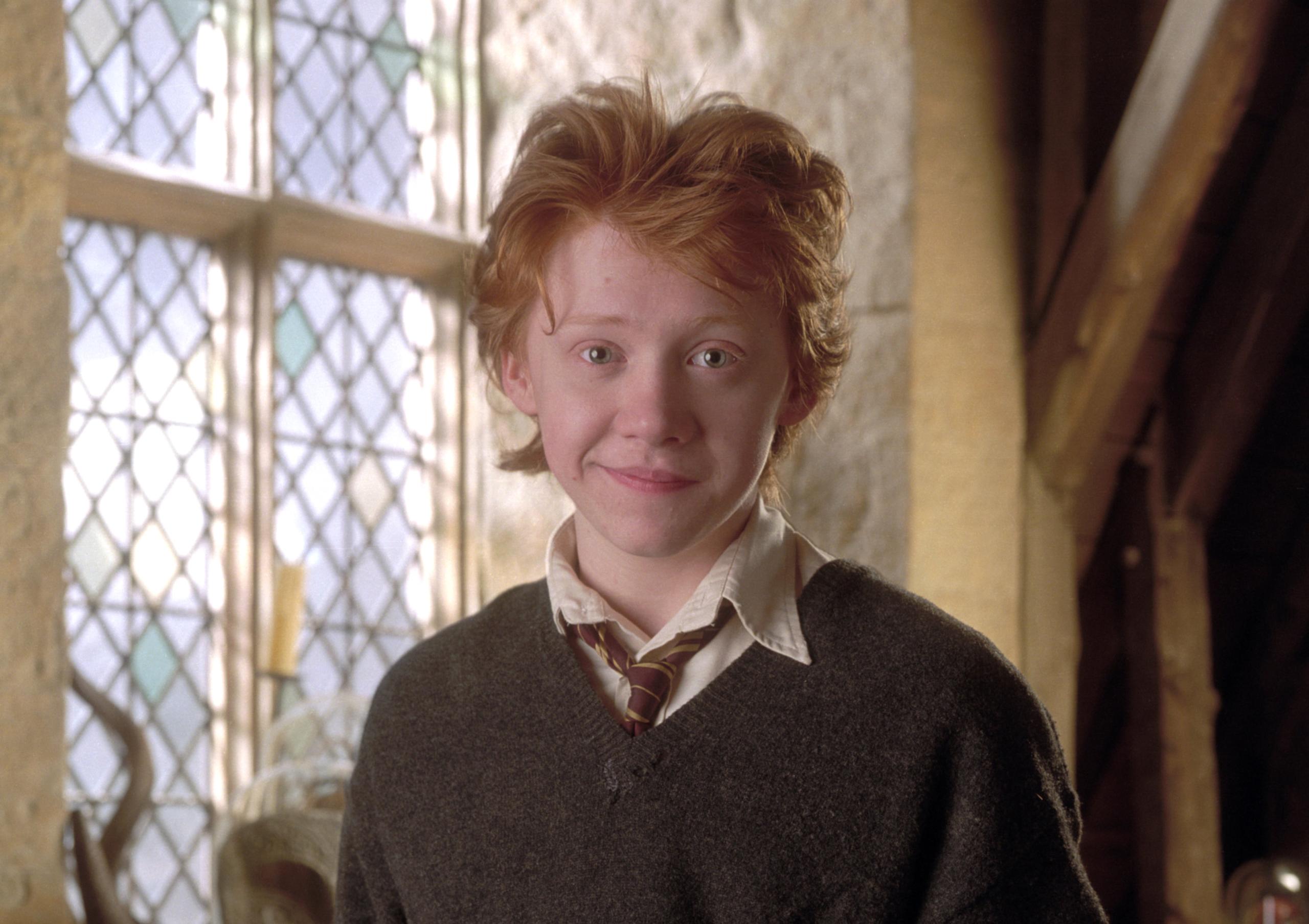 Ron looking scruffy in his school uniform from the Prisoner of Azakban 