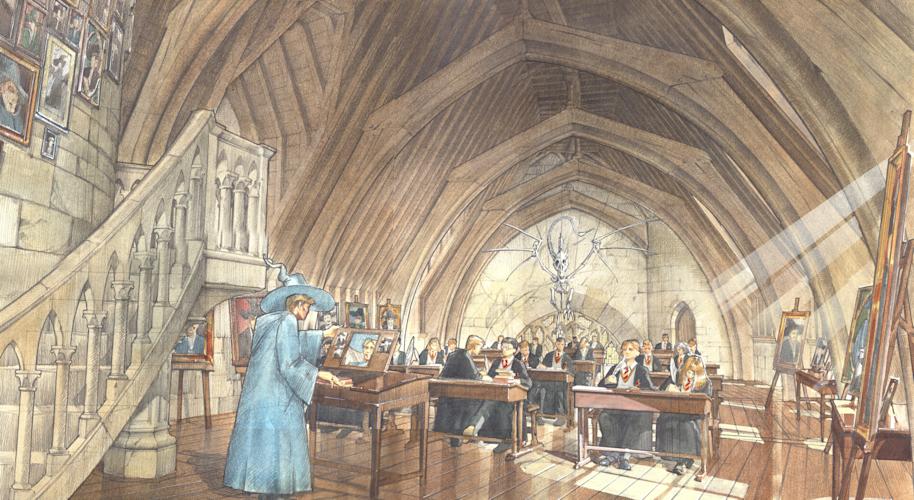 An illustration of Lockahart teaching his class 