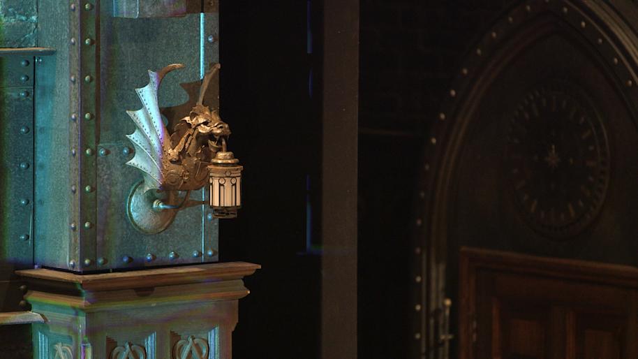 A lantern-holder from the set of Harry Potter and the Cursed Child
