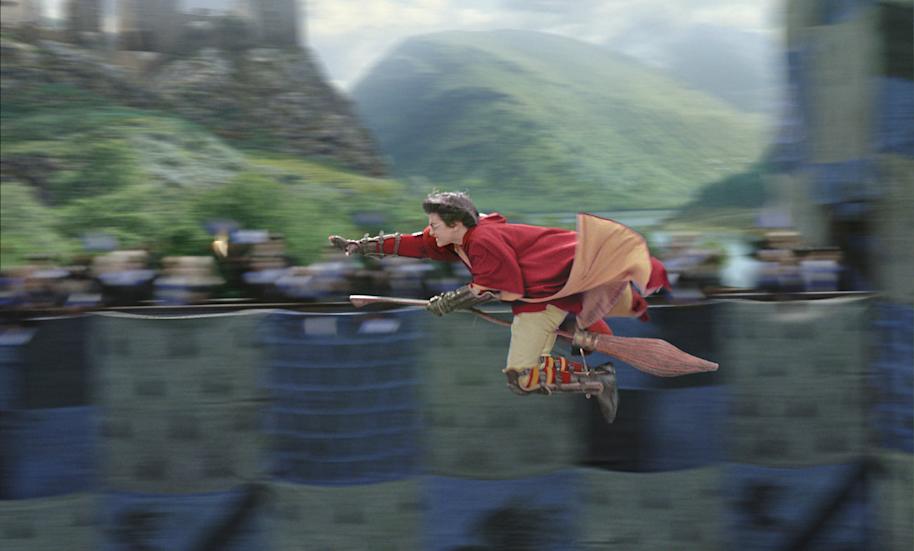 Harry chasing the the golden snitch 
